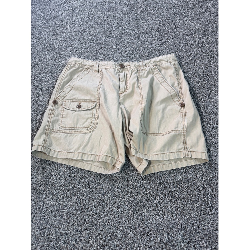 Vintage Y2K Polo Jeans Co Ralph Lauren Khaki Cargo Shorts Womens 12